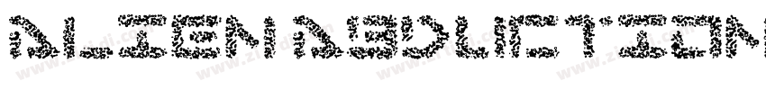 Alien Abduction字体转换